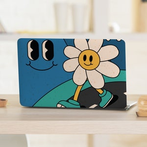 Lächelnde Daisy Walks Sneaker Cartoon Freunde UNIVERSAL Laptop Skin, Computer Skin, Laptop Aufkleber Aufkleber, voll abdeckende schützende Laptop Skin
