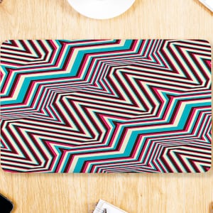Duizelingwekkende optische illusie 3D zwart wit universele laptop huid, Macbook huid, computer sticker sticker volledige dekking laptop sticker huid sticker