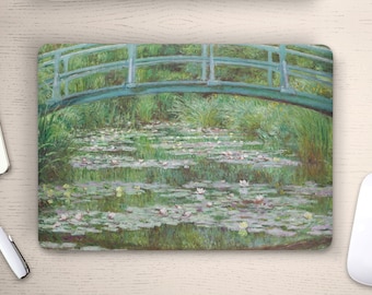 Claude Monet Water Lillies Under Bridge UNIVERSAL Laptop Skin, Computer Skin, Laptop Sticker Decal, Full Coverage Protective Laptop Skin