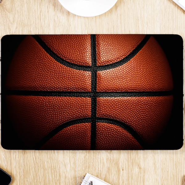 Textured Basketball Leather Close Up Sport UNIVERSAL Laptop Skin, Computer Skin, Laptop Sticker Decal, Full Coverage Protective Laptop Skin