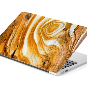 Rustic Prehistoric Timber Fossilized Mineral Laptop Skin, Macbook Skin, Computer Decal Sticker Full Coverage Universal Laptop Skin