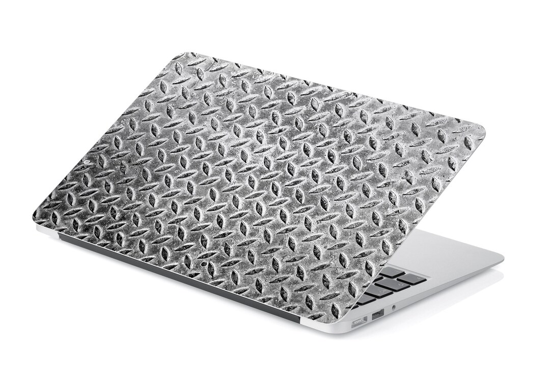 Diamond Pattern Steel Texture Laptop Skin, MacBook Skin, Computer Decal ...