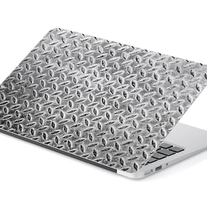 Diamond Patroon Staal Textuur Laptop Huid, Macbook Skin, Computer Decal Sticker Full Coverage Laptop Skin Diamond Patroon Staal Textuur Laptop Skin, Macbook Skin, Computer Decal Sticker Full Coverage Laptop Skin Diamond Pattern Steel Steel