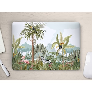 Henri Rousseau Inspired Jungle Birds Scene UNIVERSAL Laptop Skin, Computer Skin, Laptop Sticker Decal, Full Coverage Protective Laptop Skin