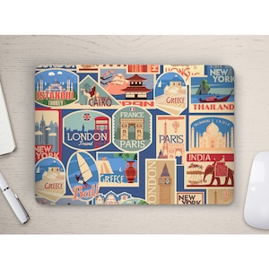 International World Travel Suitcase Sticker UNIVERSAL Laptop Skin, Computer Skin, Laptop Sticker Decal, Full Coverage Protective Laptop Skin