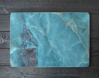 Blue Natural Abstract Stone Laptop Skin, Macbook Skin, Computer Decal Sticker Full Coverage Laptop Skin