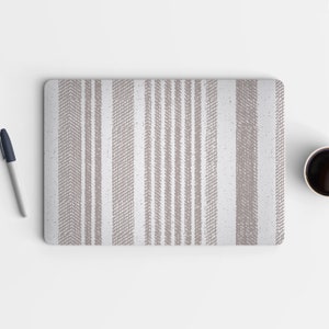 TAN TWEED UNIVERSAL Laptop Skin, Computer Skin, Laptop Sticker Decal, Full Coverage Protective Laptop Skin