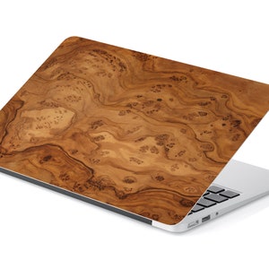Beautiful Finish Wood Grain Pattern Laptop Skin, Macbook Skin, Computer Decal Sticker Full Coverage Laptop Skin