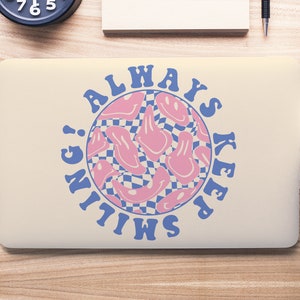 KEEP SMILING UNIVERSAL Laptop Skin, Computer Skin, Laptop Sticker Decal, Full Coverage Protective Laptop Skin