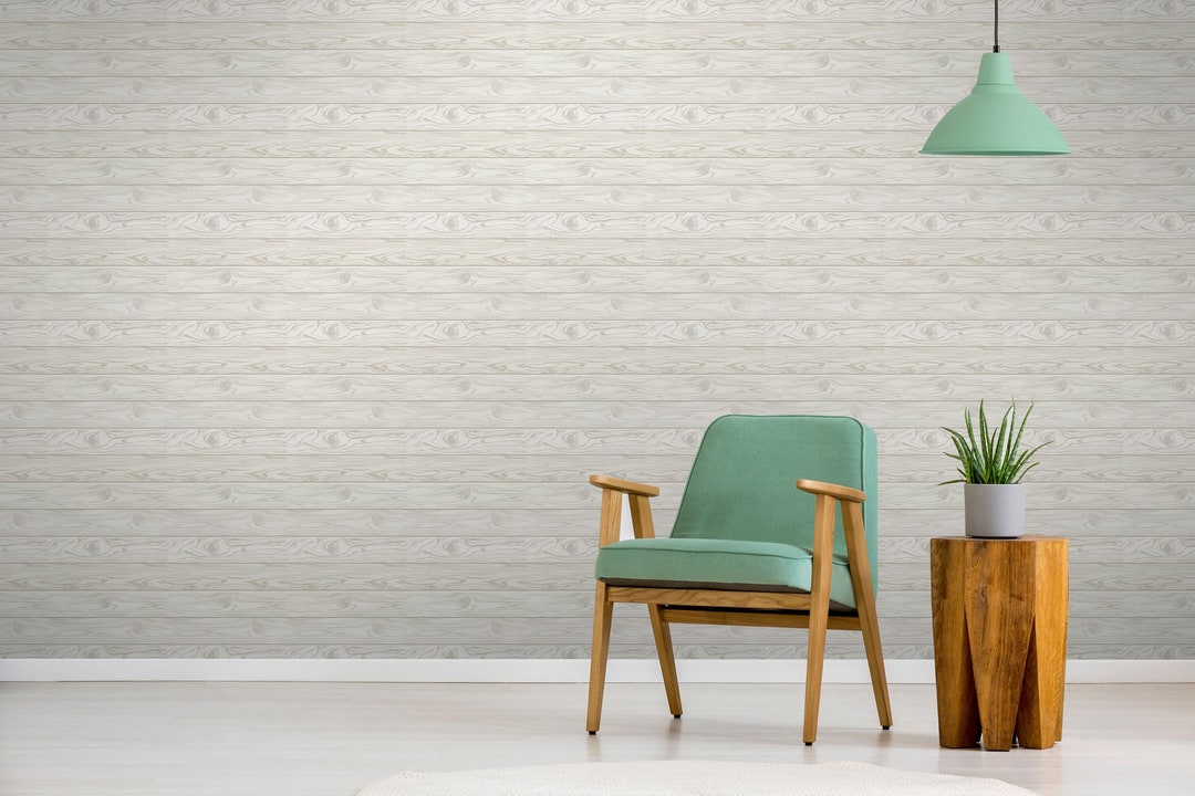 Faux Wood Paneling Wall Paper Removable Peel and Stick Wall Paper DIY ...