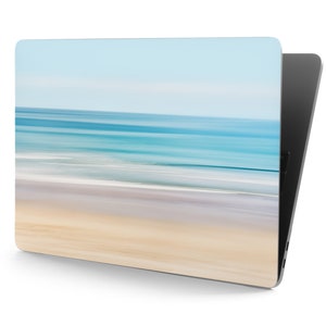 Calma Praia Areia Água Arte Abstrata Impressão UNIVERSAL Pele para Laptop, Pele Macbook, Adesivo Decalque de Computador Cobertura Completa Adesivo para Laptop Decalque de Pele