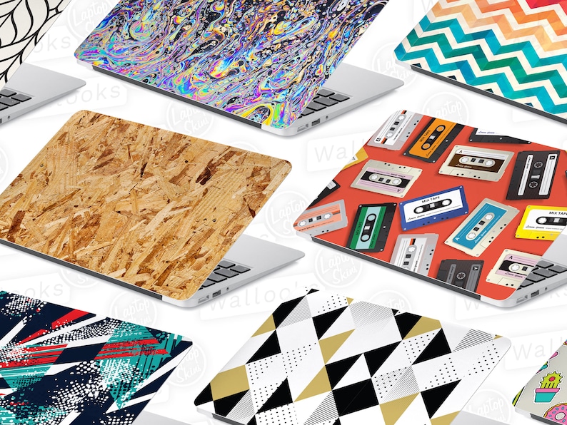 Tape Cassette Medley Retro Nostalgia Pattern Laptop Skin Etsy