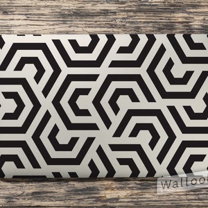 Retro Geometric Art Deco Pattern Laptop Skin, Macbook Skin, Computer Decal Sticker Full Coverage Laptop Skin