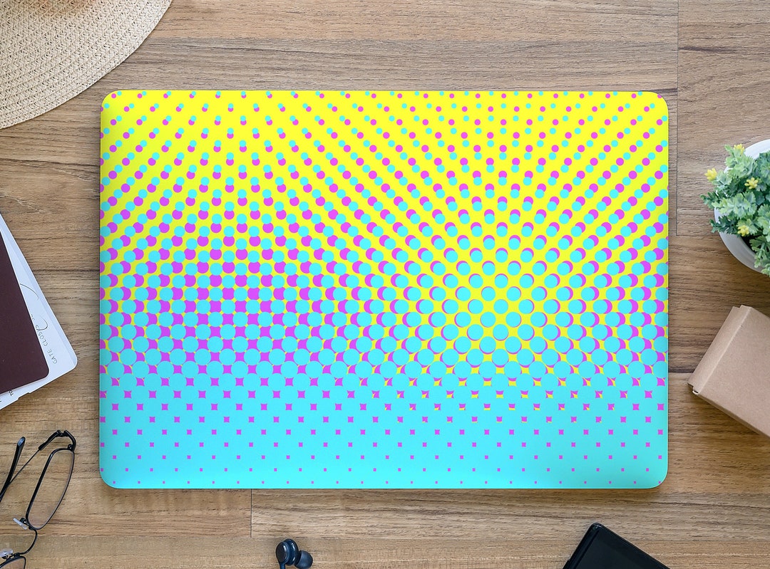 Halftone Primary Colors Pattern Laptop Skin, MacBook Skin, Computer ...