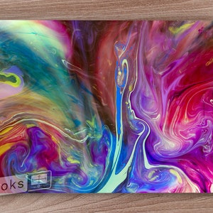 Rainbow Paint Swirl Laptop Skin, Macbook Skin, Computer Decal Sticker Full Coverage Laptop Skin