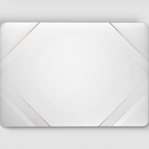 WHITE GOLD UNIVERSAL Laptop Skin, Computer Skin, Laptop Sticker Decal, Full Coverage Protective Laptop Skin