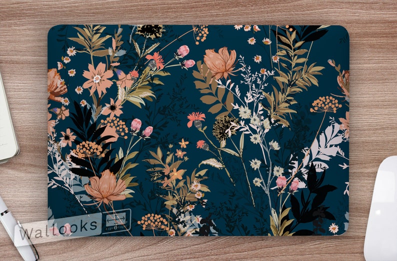 Natural Wild Flowers Laptop Skin, Macbook Skin, Computer Decal Sticker Full Coverage Laptop Skin 