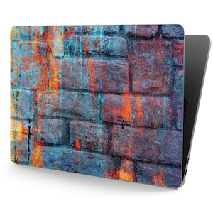 Geschilderde abstracte baksteen textuur universele laptop huid, Macbook huid, computer sticker volledige dekking laptop sticker huid sticker