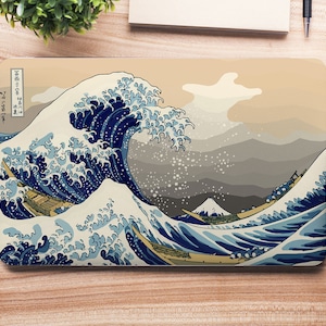 JAPANESE TSUNAMI UNIVERSAL Laptop Skin, Computer Skin, Laptop Sticker Decal, Full Coverage Protective Laptop Skin