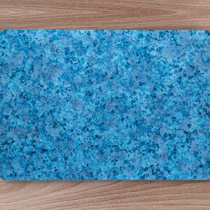 Blue Terrazzo Granite Marble Stone Laptop Skin, Macbook Skin, Computer Decal Sticker Full Coverage Laptop Skin