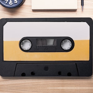 Tape Cassette Retro Laptop Skin, Macbook Skin, Computer Decal Sticker Full Coverage Laptop Skin