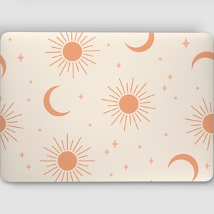 SUN MOON UNIVERSAL Laptop Skin, Computer Skin, Laptop Sticker Decal, Full Coverage Protective Laptop Skin