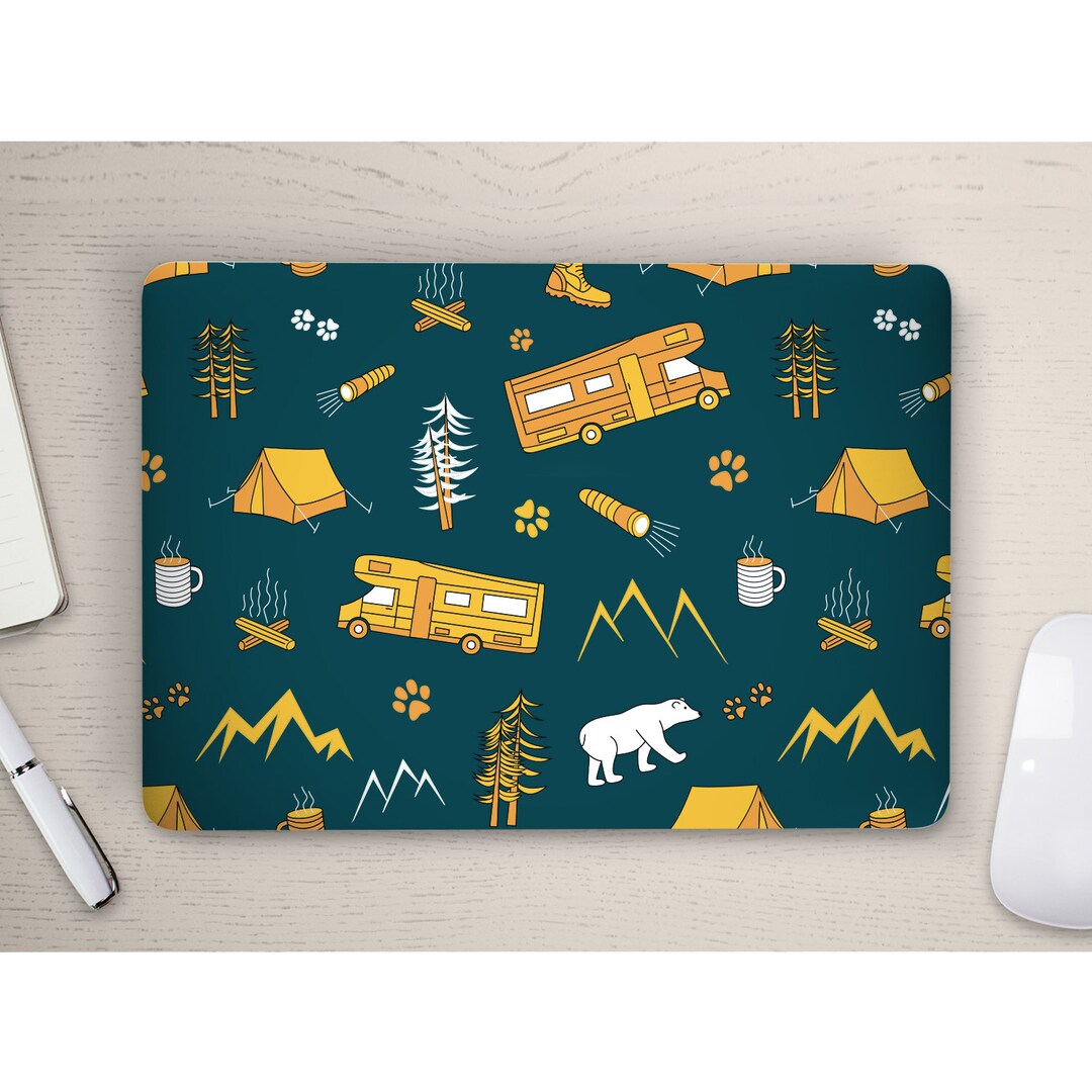 Sticker Over Computer Campera Camper Van RV Camping Fun in the Wilderness UNIVERSAL Laptop Skin ...