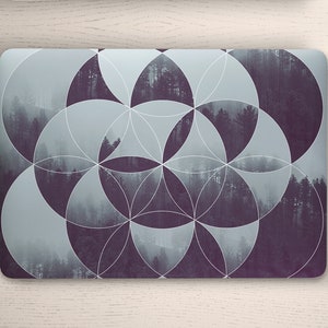 Zwart wit abstracte bossen foto art universele laptop huid, Macbook huid, computer sticker volledige dekking laptop sticker huid sticker