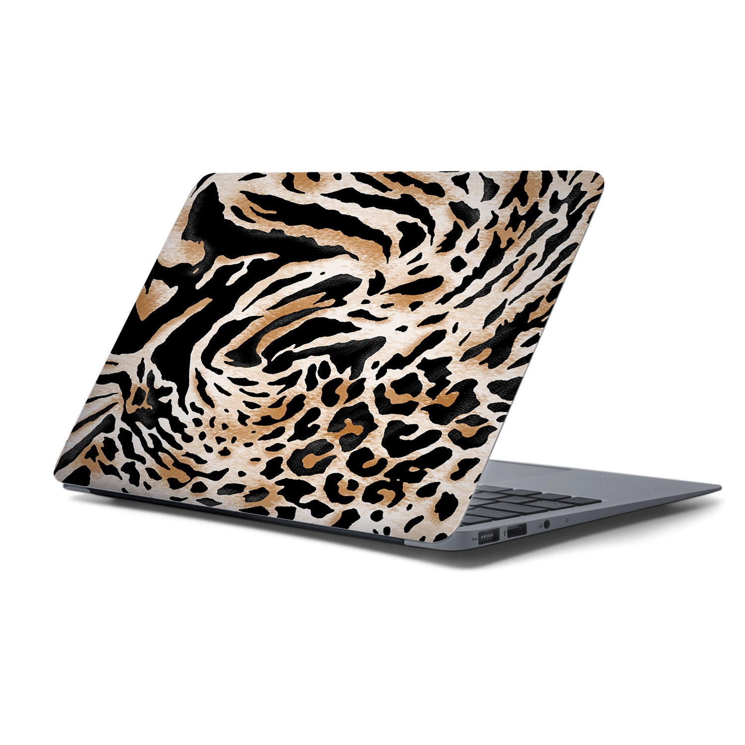 Soft Swirling Leopard Print With Texture UNIVERSAL Laptop Skin ...