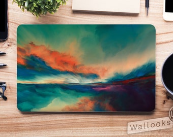 Abstract Landscape Colorful Sunset Art Universal Laptop Skin, Computer Decal Sticker Full Coverage Laptop Premium 3m Vinyl Laptop Sticker