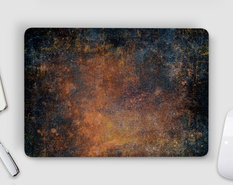 Distressed Rusty Metal Orange Brown Grey UNIVERSAL Laptop Skin, Computer Skin, Laptop Sticker Decal, Full Coverage Protective Laptop Skin