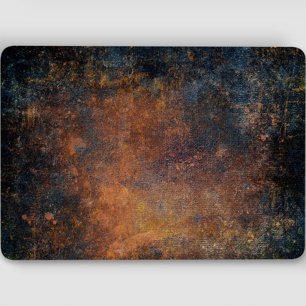 Distressed Rusty Metal Orange Brown Grey UNIVERSAL Laptop Skin, Computer Skin, Laptop Sticker Decal, Full Coverage Protective Laptop Skin