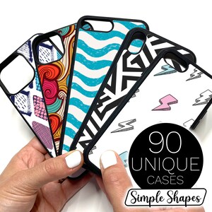 90 Simple Shapes iPhone Cases 14 13 12 Pro Max case iPhone 13 12 mini case iPhone XR iPhone XS Max Case iPhone 7 8 14 Plus iPhone SE Case