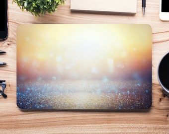 Sunset Sunrise with Falling Holo Glitter UNIVERSAL Laptop Skin, Computer Skin, Laptop Sticker Decal, Full Coverage Protective Laptop Skin