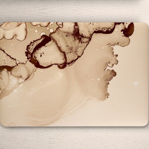 Coffee Spill Stain Ink & Alcohol Blot UNIVERSAL Laptop Skin, Computer Skin, Laptop Sticker Decal, Full Coverage Protective Laptop Skin