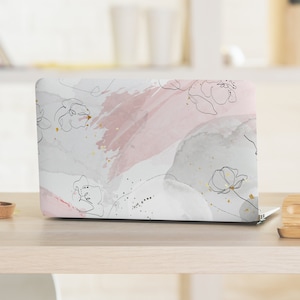 80s Vibes Pastel Wallpaper w/ Fine Flowers UNIVERSAL Laptop Skin, Computer Skin, Laptop Sticker Decal, Full Coverage Protective Laptop Skin