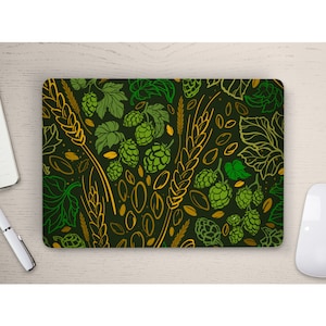Feuilles de houblon et d’orge Grains Beer Garden UNIVERSAL Peau d’ordinateur portable, Peau d’ordinateur, Autocollant d’ordinateur portable, Couverture complète Protection peau d’ordinateur portable