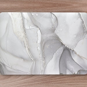 Tinten van grijs marmeren steen geode metallic UNIVERSELE laptophuid, computerhuid, laptop sticker sticker, volledige dekking beschermende laptophuid