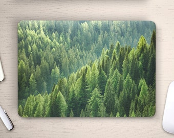 Misty Green Forest Mountain Tree Texture UNIVERSAL Laptop Skin, Macbook Skin, Computer Decal Sticker Full Coverage Laptop Sticker Skin Decal