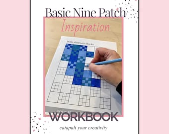 Cuaderno de trabajo de inspiración para colchas imprimible de nueve parches