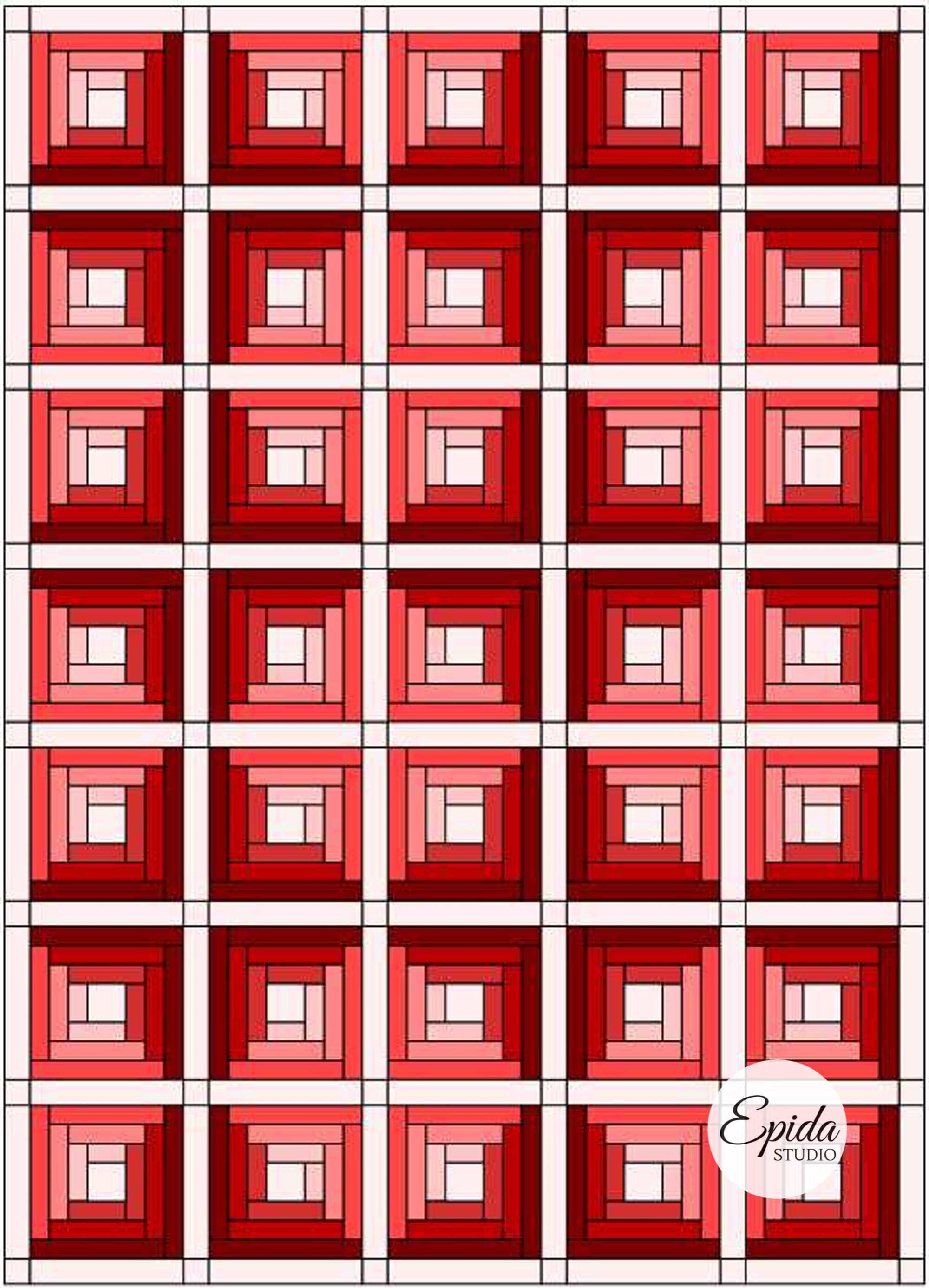 Log Cabin Printable Quilt Inspiration Workbook - Etsy