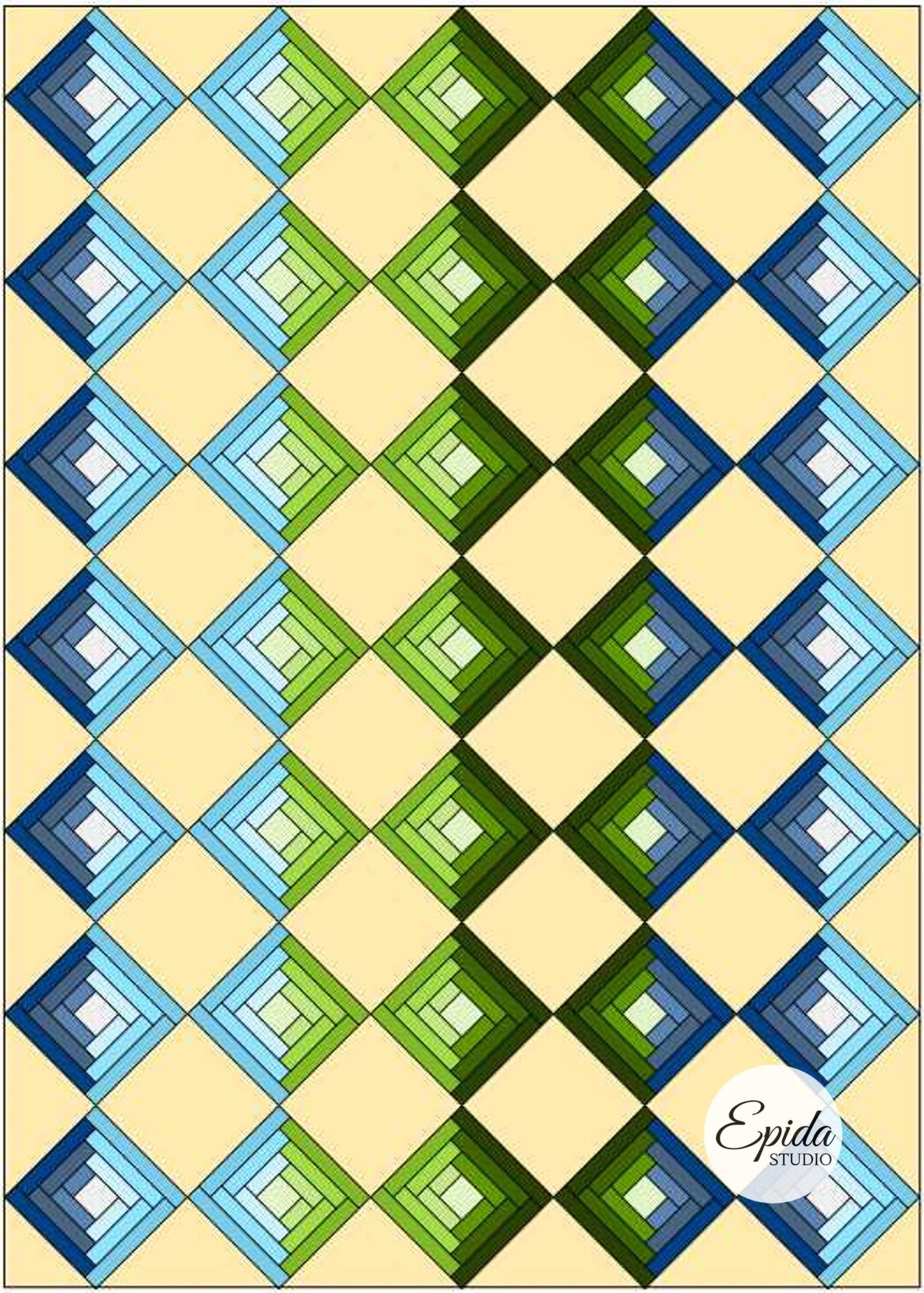Log Cabin Printable Quilt Inspiration Workbook - Etsy
