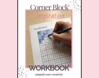 Cuaderno de trabajo de inspiración para colchas imprimible con bloques de esquina