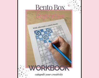 Cuaderno de trabajo de inspiración para colchas imprimible con caja Bento