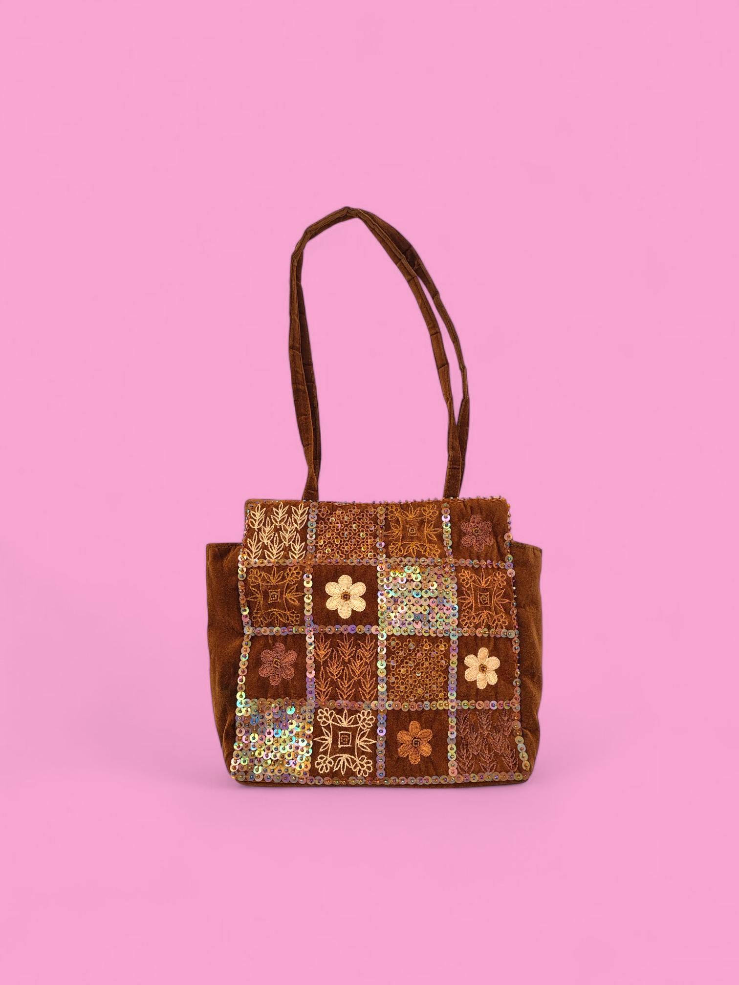 バッグ 00s patchwork boston bag Y2K hand bag Y2k Patchwork Bag - Etsy