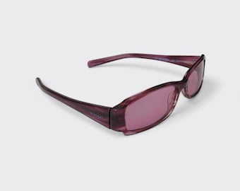 Y2K Archive Safilo Cherry Cola Tinted Glasses | 2000s Office Siren