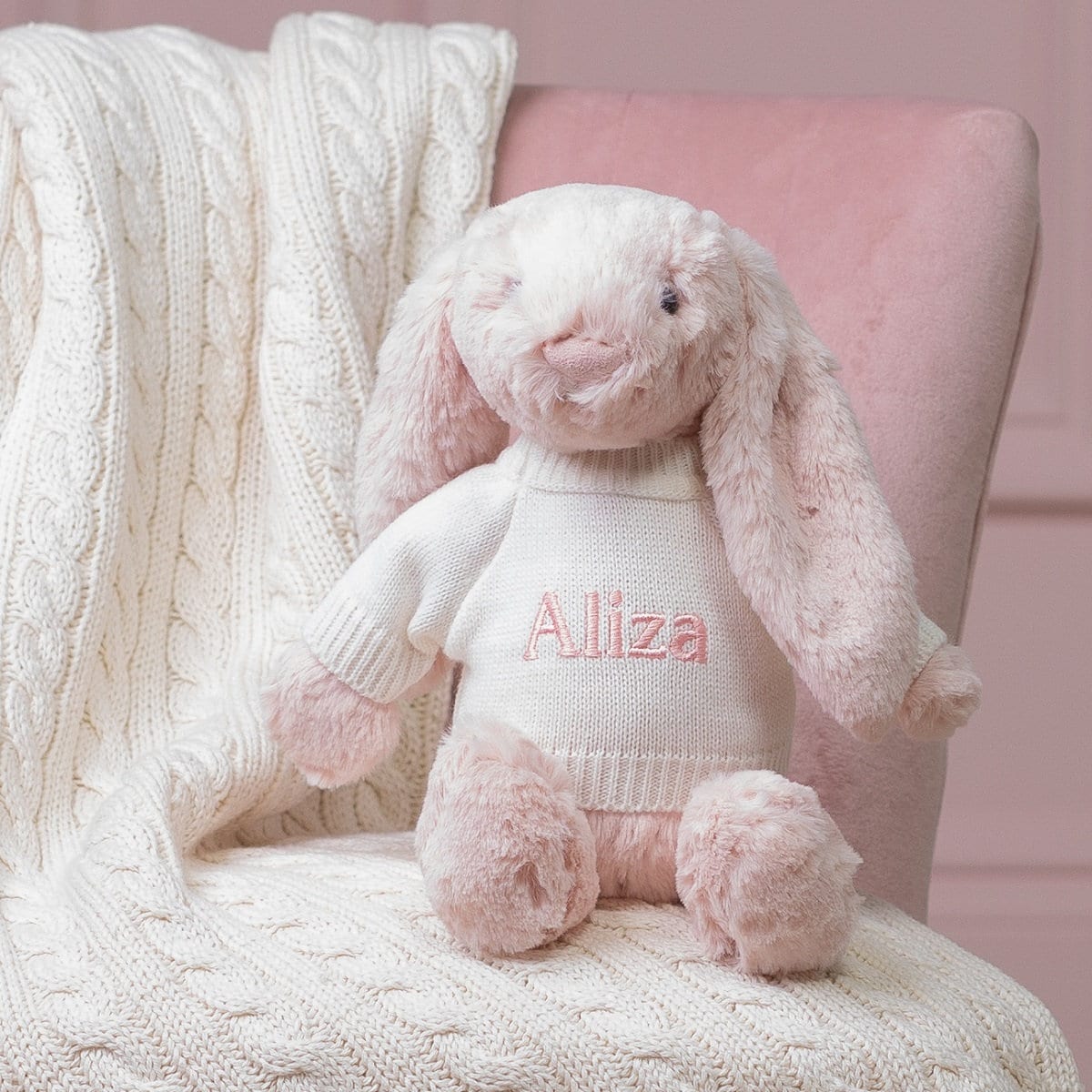 Monogrammed Jellycat Bunny