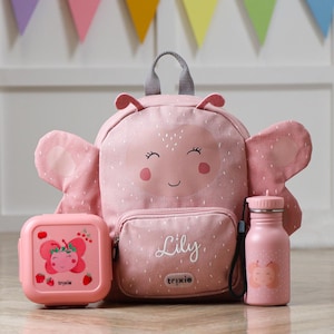 Personalised Trixie Children Backpack | Mrs Butterfly | Custom Embroidered Name | Back to School | Nursery | Holiday | Birthday | Rucksack