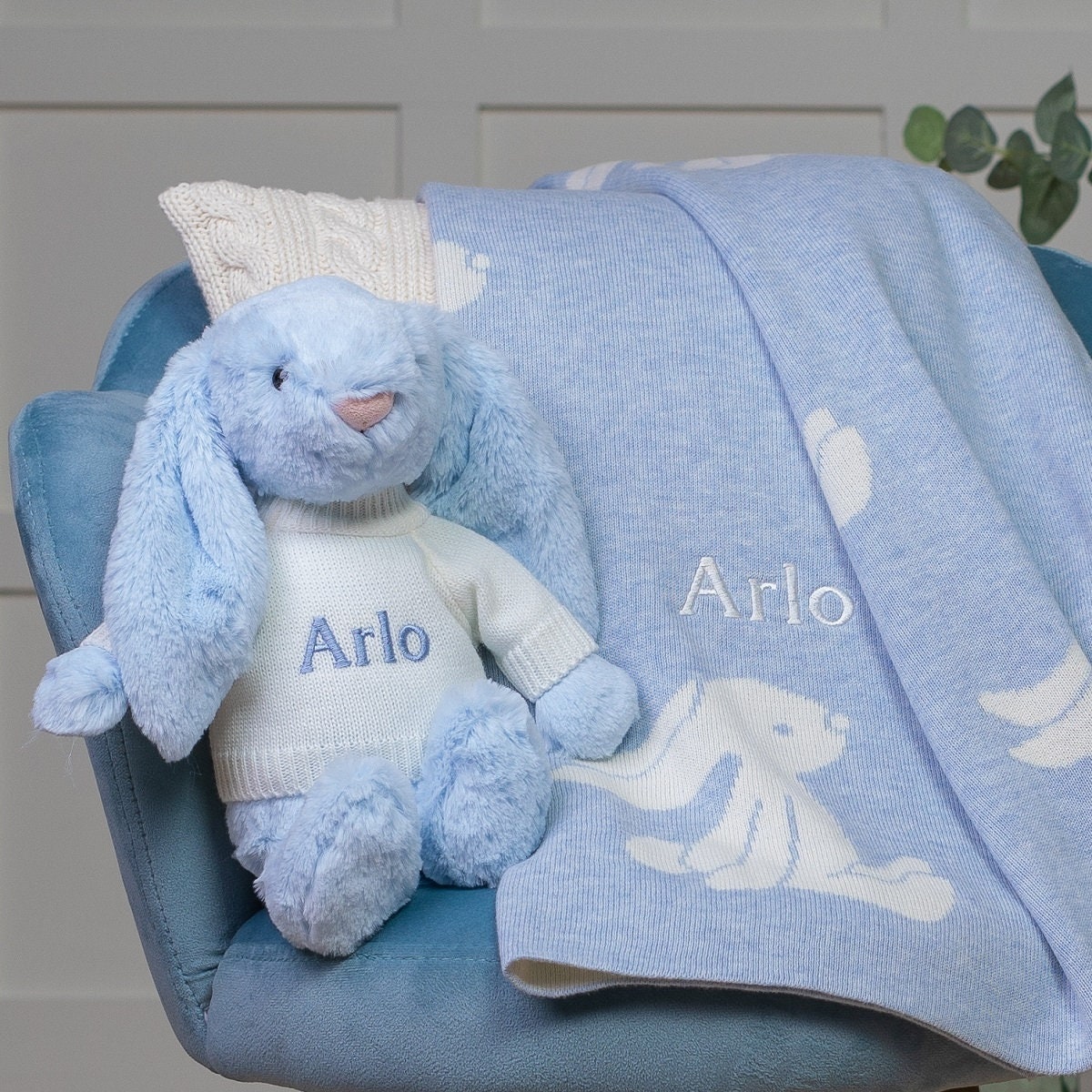 Personalised jellycat cheap bunny comforter