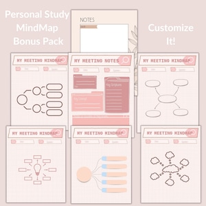 Jw Personal Study Mindmap Variety Pack / Passen Sie Ihre Mindmap an Sie an / Lassen Sie Kinder diese Mindmaps wie Sophia verwenden / für Goodnotes oder Print verwenden